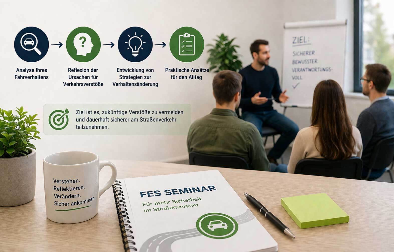 Ablauf des FES Seminars Chiljai Verkehrspsychologe